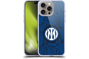 Head Case Designs Licenza Ufficiale Inter Milan Serpente Modelli Custodia in Gel [Protezione di Grado Militare] Compatibile con Apple iPhone 16 PRO Max E Compatibile con MagSafe