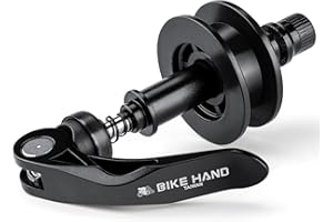 Kadacha BIKEHAND - Supporto per catena per bicicletta, per la pulizia della catena, trasporto, lubrificazione, stoccaggio, sgancio rapido compatibile e asse da 12 mm