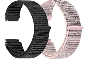TumCez 18mm 19mm 20mm 22mm 24mm Cinturino per Uomo Donna,Regolabile Sgancio Rapido Cinturini Orologio in Nylon per Samsung/Garmin/Fossil/Amazfit/Huawei Orologio