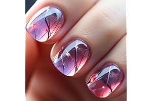 Ceboic 24 Pièces Faux Ongles Court Carrés, French Glossy Press on Nails Ballerine Brillant Ongles à Coller, Acrylique Couverture Complète Square Faux Ongles Autocollants pour Femme et Fille