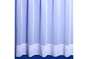 Maple Textiles Jayne. Plain Envelope Hemmed Net Curtain. Finished in White. Sold by the Metre Cut to Quantity Width Available in Short and Long Drops (Drop 54"(137cm))