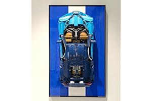 iCUANUTY - Pannello da parete per set di costruzioni supercar per Lego Technic 42083 Technic Bugatti Chiron, per gli amanti dei per Lego (solo pannello da parete da esposizione)