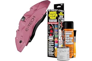 E-TECH Pink Brake Caliper/Drum Paint - EBCP-P - Complete Kit inc Paint/Cleaner & Brush