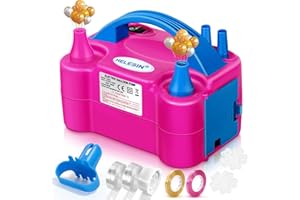 HELESIN 600 W, Elektryczna pompka do balonów, przenośna pompka do balonów z 2 trybami nadmuchiwania, dekoracja urodzinowa