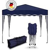 Kronenburg Faltpavillon wasserdicht Dachmaß 3 x 3 m UV Schutz 50+ Pavillon in Blau