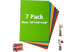 ROBOTIME Contreplaqué 3mm Couleur 7 Couleurs 300 x420mm Planche Bois Brut Bouleau Panneau Feuille Découpe Pyrogravure Gavure Laser Bois Rectangulaire