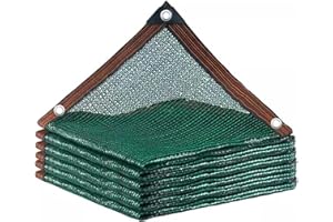 POCHY Schattierungsnetz 60% Schattennetz mit Ösen Gewächshaus Schattiernetz Sonnensegel Pflanze Sonnenschutz Sonnenschutznetz für Garten Außen Hof Dach (Color : Green, Size : 5x6m)