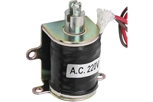 Shipenophy Électro-aimant mécanique, Électromagnétique de traction AC, électro-aimant à faible friction à cadre ouvert 220V, pour distributeurs automatiques de matériel de transport Course de 10 mm