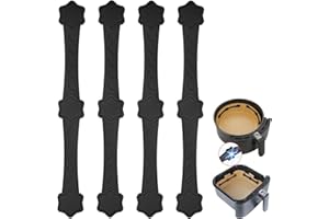 DZPUHUOJZ 4 Stück Airfryer Magnete für Backpapier Silikon - 12,5 cm Lang Mit 12 Starken Magneten, Einfach Zu Verwenden - Airfryer Zubehör für Philips, Ninja, Cosori Single Basket Heißluftfritteuse
