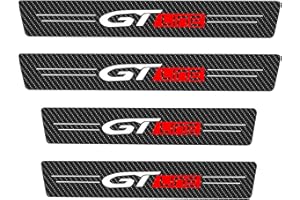 EAGLEG 4 Piezas Etiqueta Engomada del Protector del Umbral de la Puerta de Fibra Carbono del Coche para KI-A Rio SPORTAGE X-Line GT GT-Line Picanto, Accesorios de diseño de automóviles, GT~Line