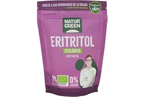 NaturGreen - Eritritol BIO, Edulcorante Natural, Orgánico, Ecológico, Sustutivo del Azúcar, 0% Calorías, Vegano, Keto, Bajo Índice Glucémico - 1 Kg