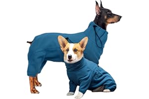 Hjyokuso Hundemantel Winter, Hundejacke, Weicher Fleece Hundepullover FüR Kleine MittelgroßE Grosse Hunde, Winddichte Haustierkleidung Outfit Mit ReißVerschluss, Chihuahua Kleidung (XXS-3Xl)