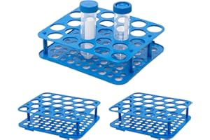 CRYOKING 3 Stück 25 Brunnen Zentrifugenröhrchen Gestell, Zentrifugenröhrchen Rack Gefäßständer, Zentrifugenröhrchen Rack, Labor Kunststoff Röhrchenhalter, Reagenzglashalter Regal für 50ml Zentrifugenröhrchen