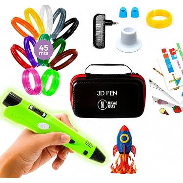 6X Geschenk 3D-Druck Bubble Pen Druckstift Magischer Popcorn-Stift Mark Stifte