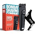 Bombay Shaving Company Trimmer Men, 2 Yr Warranty, 120Min runtime, 38 length Settings, Flash USB Cable fast Charging (Black) with beard shaper.