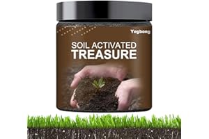 HUDHOWKS Bodenaktivierung Potting Mix Bodenaktivator Nährboden Loser Bodenverbesserer auf Mineralbasis Bodenaktivator für Hochbeete Rasen und Gärten Verbessert die Kohlenstoffbindung im Boden