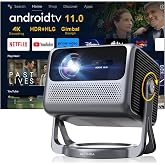 ULTIMEA Nova C40-600 ANSIL&uuml;men, Android TV 11, Netflix Sertifikalı, Wi-Fi 6 & Bluetooth 5.3 Max.120" 4K Projeksiyon