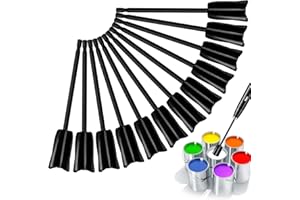 SUPRBIRD Epoxidharz Rührer, 12 Stück Epoxidharz Mischpaddel, Rührstab Bohrmaschine, Bohrerpaddel Epoxidmischer für 1/4 Bohrer Farbrührer für Epoxid, Silikonmischen, Malen, Keramikglasur