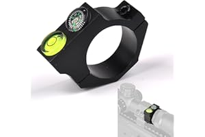 RimFly Nivel de Burbuja + Brújula 30mm para Airsoft Rail Picatinny Visor Soporte de Anillo Rail Táctico para Rifle Scope Tubo Visor Montaje para Arma Caza Paintball Adaptador