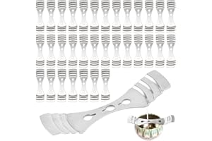 Zliger 40 Stück Docht Zentriervorrichtung kerzendocht Halter Metall Kerze Docht Zentrierung Gerät Kerzendocht Zentriergeräte Kerzenkernhalter für DIY Kerzenherstellung
