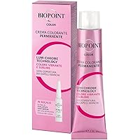 Biopoint Color - Crema Colorante Permanente, Tinta per Capelli con Acido Ialuronico, Nutre e Protegge la Chioma, Idrata e Don