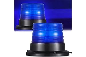 ‎DINFU Blaulicht Auto Blitzleuchten Magnetfuß LED Rundumleuchte Blinkleuchte 12v Warnleuchte für Auto Pkw LKW utv