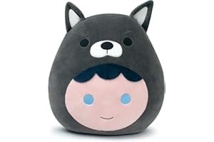 Terbaik 30CM Almohada de Felpa de Perro Pastor Gris de 12 Pulgadas, Juguete de Peluche de algodón Lindo océano, pequeño