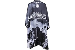 STYLANCE Mantella da barbiere per tagliare i capelli, grembiule impermeabile unisex per parrucchieri, per acconciature, taglio e colorazione, Nero , 55*61in