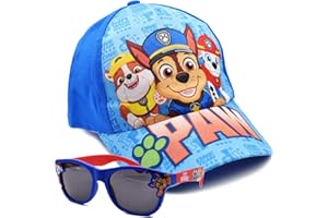 Tomicy Dog Baseballmütze Sonnenhut Kinder, Basecap Kinder und Sonnenbrille Kinder Set, Verstellbare Mesh Baumwolle Baseball Cap Polarisierte Sonnenbrille für Kinder (2 Stücke)