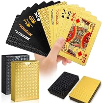 Carte da gioco nere impermeabili carte da poker mazzo di