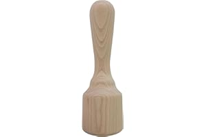 ELETTRO CENTER Art.152 Pilon avec Base Plate, Bois, Marron