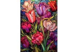 Hanaoops Diamond Painting Kit Completo 5D DIY Animales y Flores Pintura de Diamantes Manualidades para Adultos y Niños Bordado Artes Cuadros Diamantes Pintura para Decoración De Pared Del Hogar