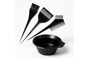 ATKIN BROTHERS Hair Dye Kit Hair Coloring Brush Brush Hair Dye Bowl and Brush Kit Tools Applicator Bleach Color Bear Mixing Bowl Beauty Salon Hair Tint Professional Diy Double Sided Hair Dying Brushes Comb (4 Pcs )