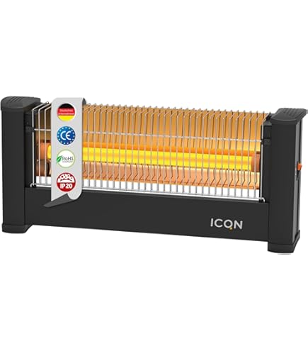Estufa De Infrarrojos Olimpia Splendid Quarzia Slim R 800 W Con Tecnologia De Cuarzo 89884904