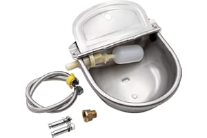 Svauoumu Recipiente AutomáTico Agua Vacas, Bebedero Acero Inoxidable 4 en 1, Utilizado para Ganado Caballo Oveja Bebedero para Perros Herramienta Cría Animales