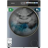 Cecotec Washing Machine Dryer 8-5 kg Front Load Bolero Wash&amp;Dry 85900 Inverter Titanium A, 1400 rpm, 11 programs, Inverter Pl