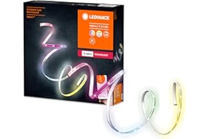 LEDVANCE Smart Bande lumineuse d'extérieur, bande LED avec ZigBee, IP65, longueur 5m, blanc chaud à lumière du jour (2000K-6500K), changement de couleur RGB, compatible avec Alexa