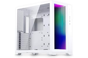 Magniumgear Neo Qube 2 IM, Dual Chamber ATX Mid-tower, Digital-RGB Infinity Mirror front panel, Tempered Glass Panels, White