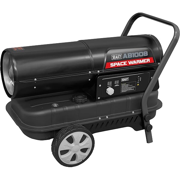 Sealey Space Warmer® Kerosene/Diesel Heater 70,000Btu/hr with Wheels -  AB7081,Black : Amazon.co.uk: DIY u0026 Tools