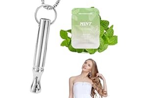 FZDM Breathing Necklace with Resistance, Breathing Necklace for Anxiety Relief, Breathing Exercises, Meditation, Christmas Valentine's Day Birthday Gift for Father, Women, Men