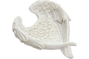 Puckator Angel Wing Trinket Bowl - Bedroom Coquette Accessories - Jewellery Dish Organisez - Trinket Key Tray - Housewarming Gift - Decorative Unique Gifts for Women - Bowls for Table