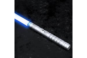 AIERRSON Lightsaber, RGB 16 Colors 3 Modle 5 Voices Light Saber Sword Toys for Star Wars Party Role Playing, Premium Metal Hilt Light Saber for Adults and Boys Kids Gift(77cm-Silver)