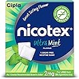 Cipla Nicotex Nicotine Sugar Free Gums 2mg | Helps to Quit Smoking | WHO - approved Therapy | 9 Gums each pack | Pack of 4 (Ultra Mint)