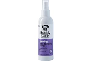 Buddycare Spray Deodorante per Cani - Spray Deodorante Calmante per Cani - Con Aloe Vera e Pro Vitamina B5, Lavanda, 200 ml (confezione da 1)
