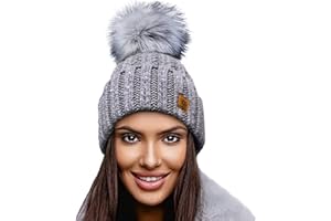 4sold Winter Autunno Inverno Cappello Cristallo più Grande Pelliccia Pom Pom Invernale di Lana Berretto delle Signore delle Donne Beanie Hat Pera Sci Snowboard di Moda