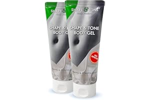 SHAPE AND TONE BODY PRODUCTS Skin Firming and Toning Body Moisturizing Anti Cellulite Gel Cream by Shape and Tone (TWO TUBES)