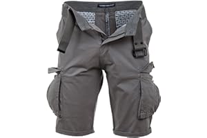 Instinct - Bermuda Uomo Cargo Shorts con Tasche Laterali Pantaloni Corti