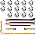 BTF-LIGHTING FCOB COB 10mm 0.39in Connector Kit 14 pcs Transparent Connector 5pcs 15cm Long 20AWG Extensions Cable for gapless Soldering and FCOB LED Light Strip Corner Connections