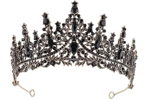 DRESHOW Födelsedagskrona för Kvinnor Födelsedag Kristall Rhinestone Tiara för Flickor Dekorationer Hårtillbehör Bröllop Tiara
