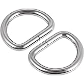 Sourcing Map 8pcs Metal Flat Rectangle Ring, Rectangular